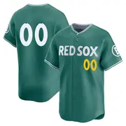 Men's #00 Custom Boston Red Sox Green Limited 2025 City