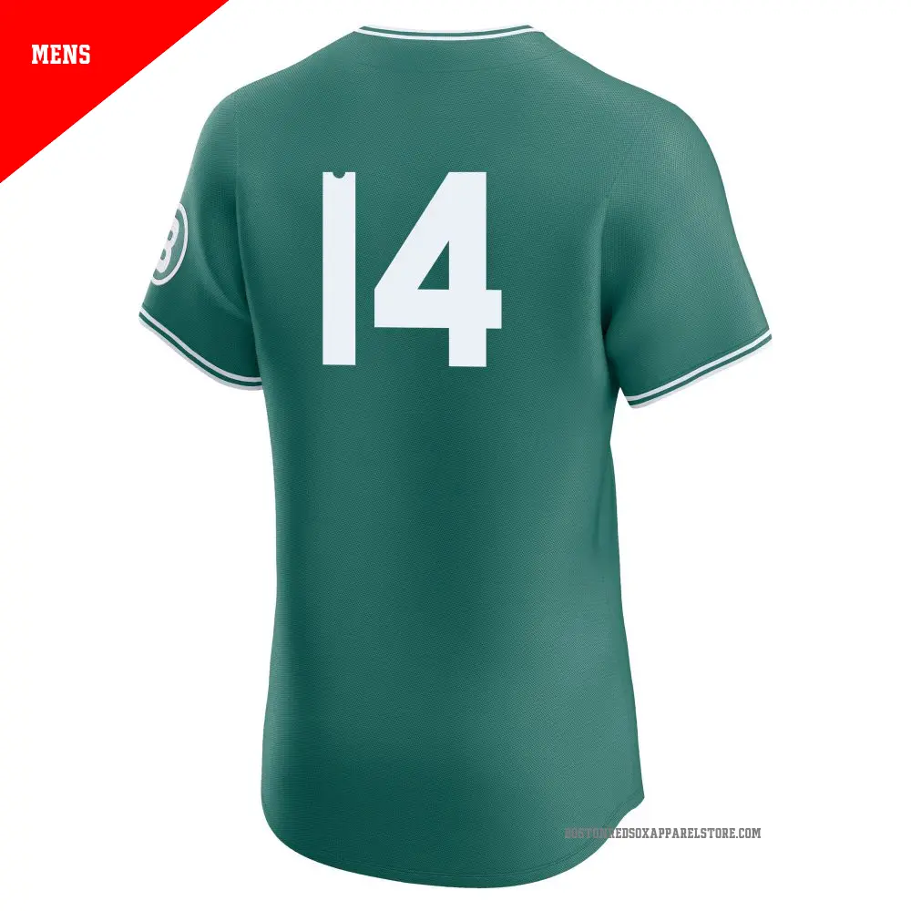 Men's #14 Jim Rice Boston Red Sox Green Elite 2025 City