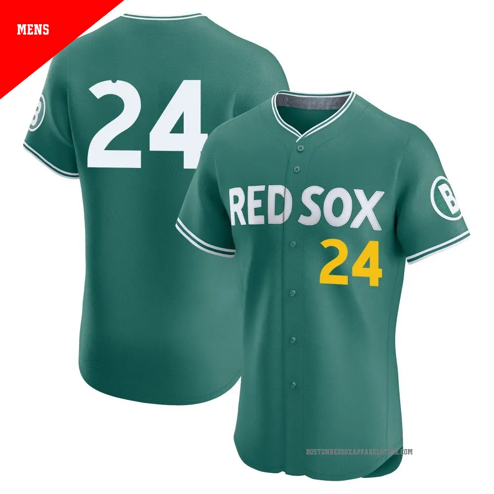 Men's ＃24 Dwight Evans Boston Red Sox Green Elite 2025 City Connect Jersey