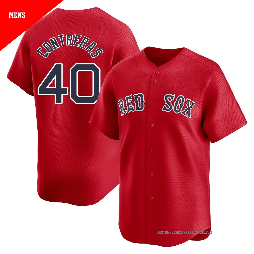 Men's #40 Willson Contreras Boston Red Sox Green Limited 2025 City