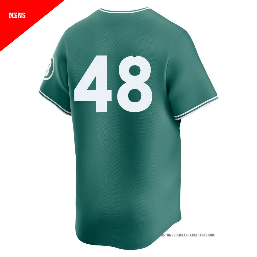 Men's #48 Chase Anderson Boston Red Sox Green Limited 2025 City