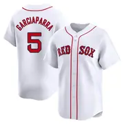 Portie 野球ユニフォーム5点セット 赤白(大きいサイズ) Men's #5 Nomar Garciaparra Boston Red Sox White Limited Home Jersey
