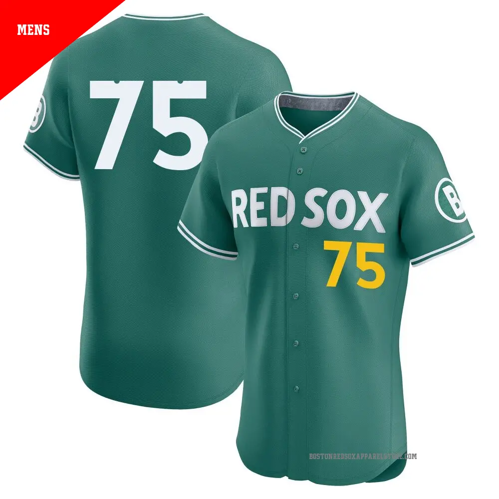 RED SOX ジャージ 背番号18 Mitchell & Ness Men's David Ortiz Kelly Green Boston Red Sox Big