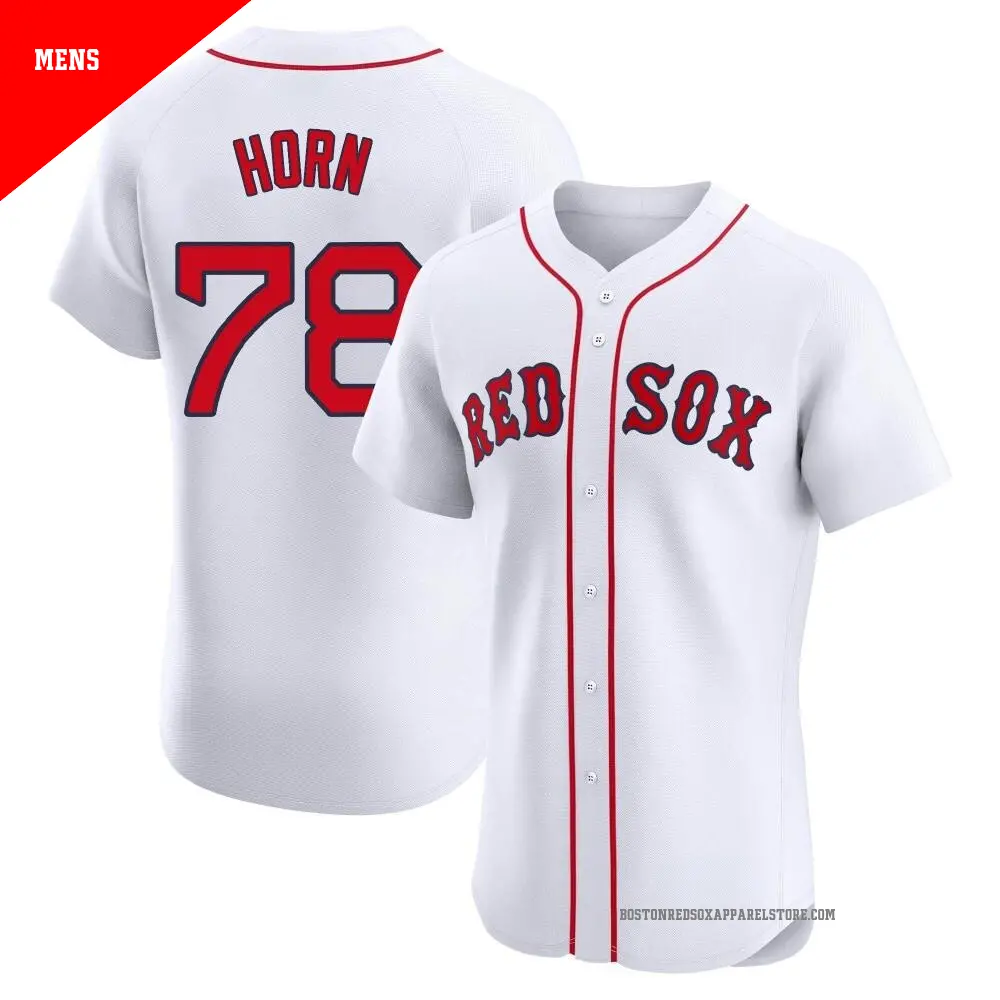 Men's ＃78 Bailey Horn Boston Red Sox White Elite Home Jersey