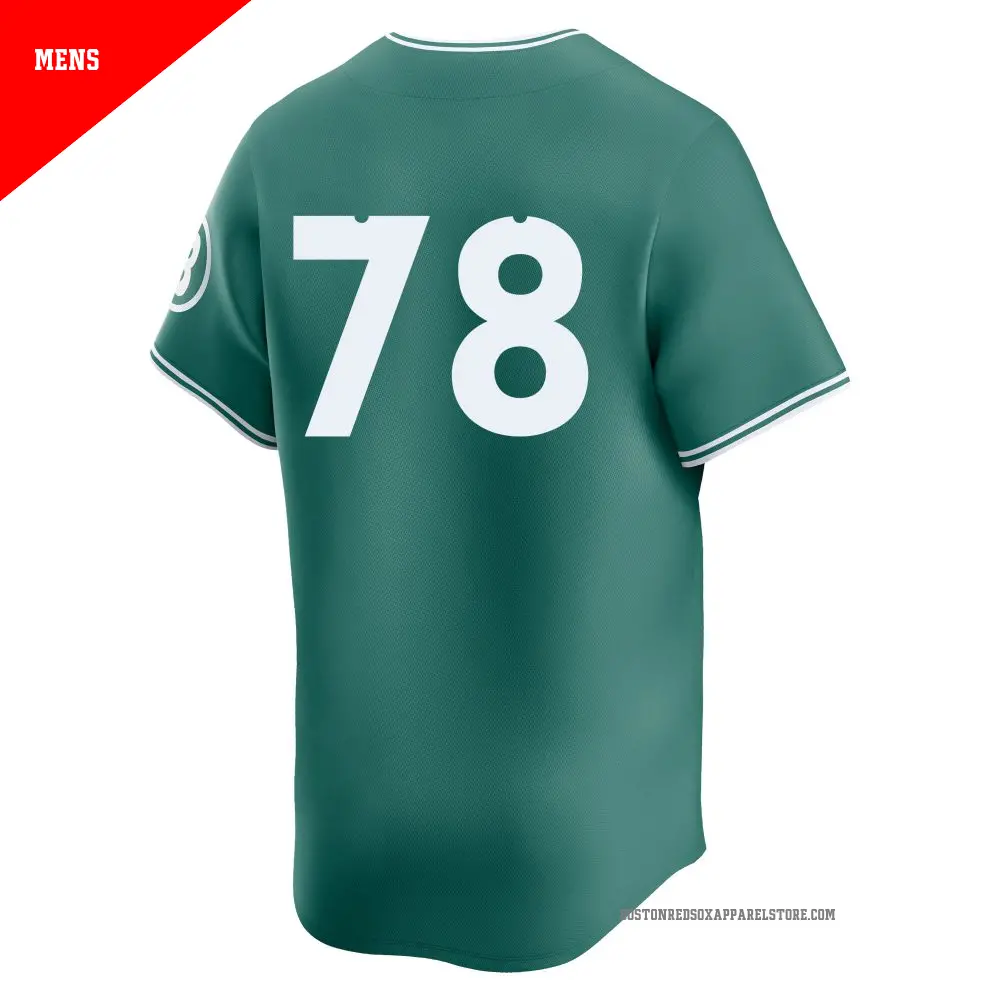 Men's #78 Joe Jacques Boston Red Sox Green Limited 2025 City