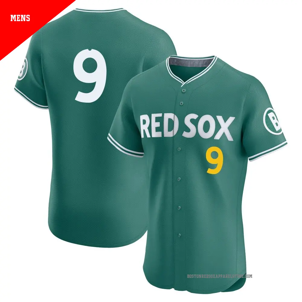 Men's ＃9 Ted Williams Boston Red Sox Green Elite 2025 City Connect Jersey