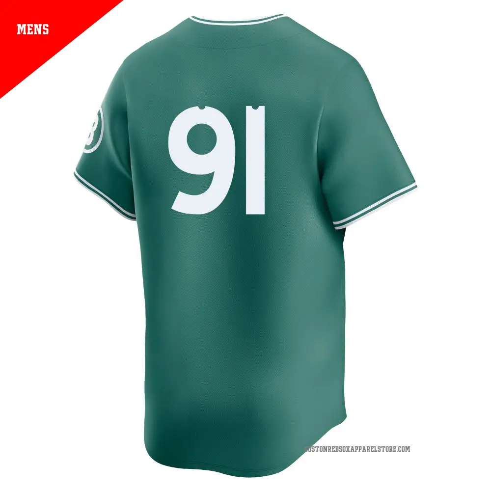 【予約販売品】 Men's #91 Limited Green Sox Red Boston Garcia Jhostynxon ウェア