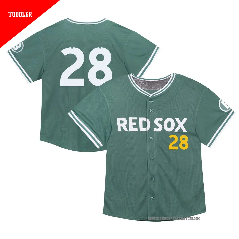 Toddler ＃28 Kristian Campbell Boston Red Sox Green Limited 2025 City Connect Jersey