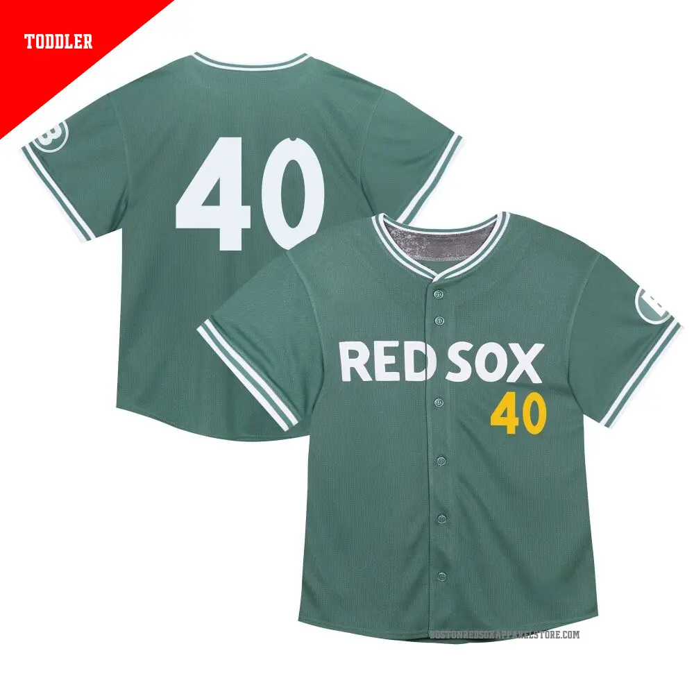 Toddler ＃40 Nate Eaton Boston Red Sox Green Limited 2025 City Connect Jersey