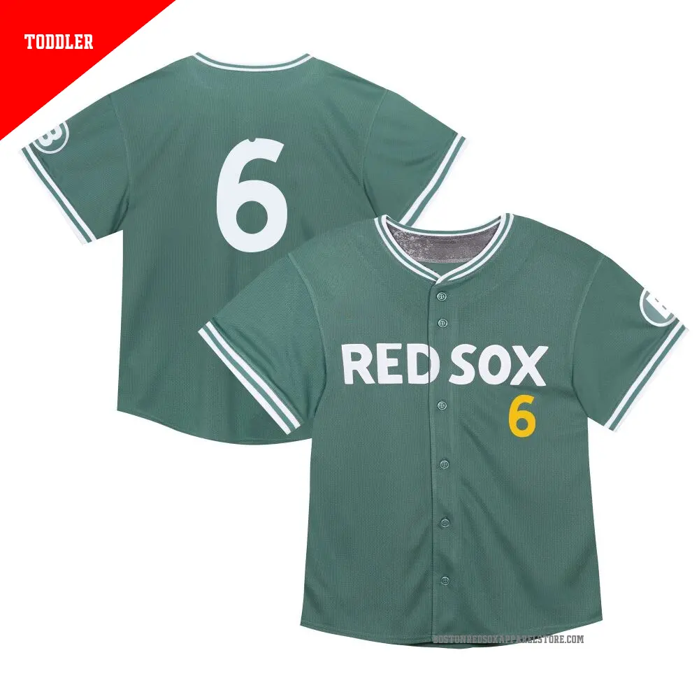 Toddler ＃6 Bill Buckner Boston Red Sox Green Limited 2025 City Connect Jersey