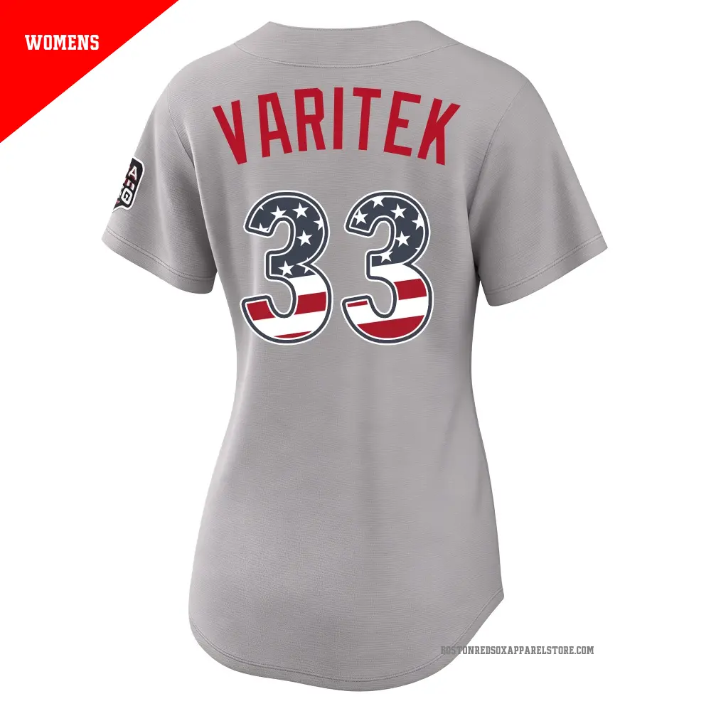 Majestic Red Sox Varitek 33 ユニフォーム Women's #33 Jason Varitek Boston Red Sox Gray Limited USA 250