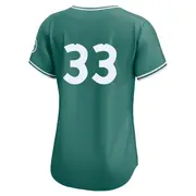 Women's #33 Jason Varitek Boston Red Sox Green Limited 2025 City