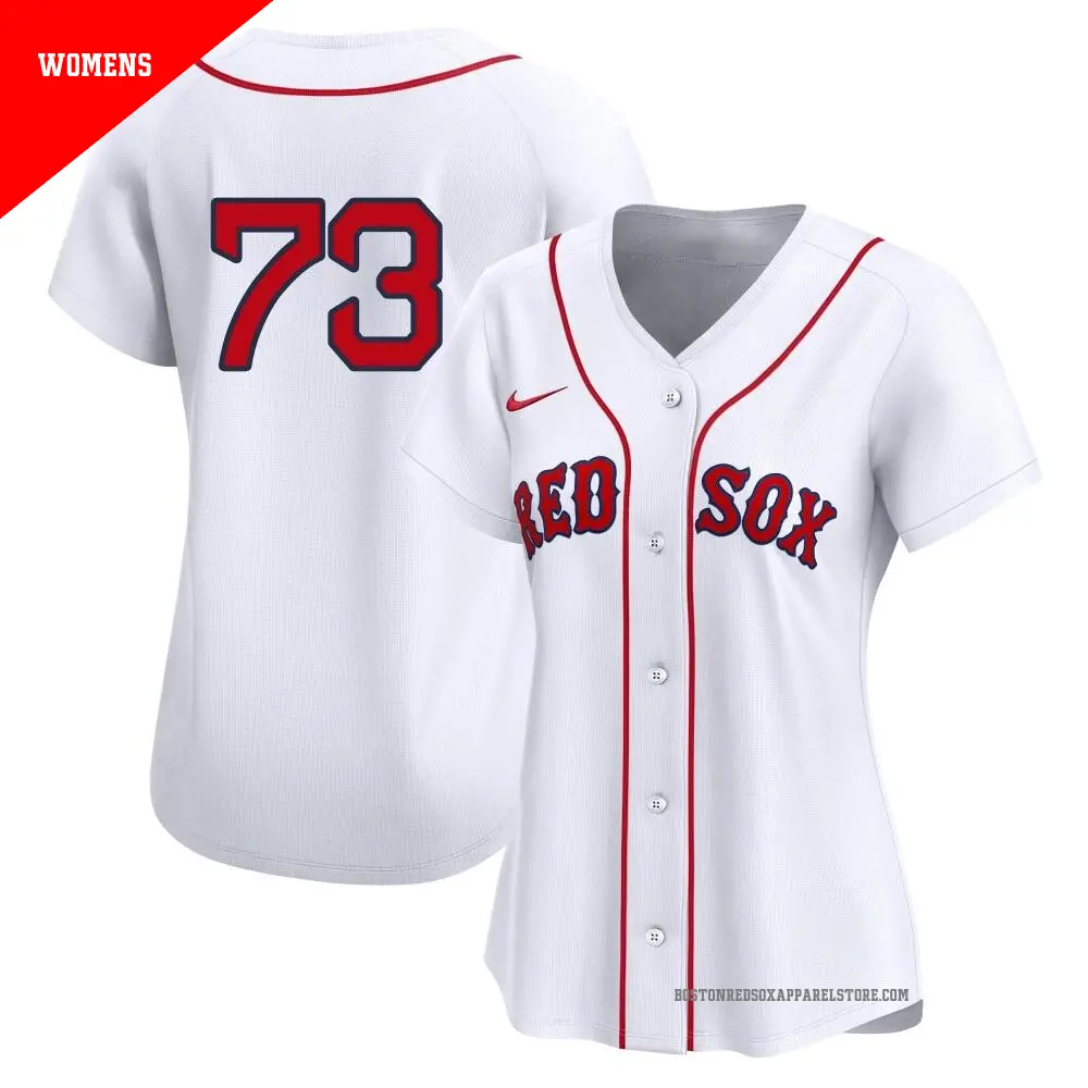 Women's ＃73 Jamie Westbrook Boston Red Sox White Limited 2nd Home Jersey