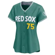 Women's #75 Carlos Narvaez Boston Red Sox Green Limited 2025 City