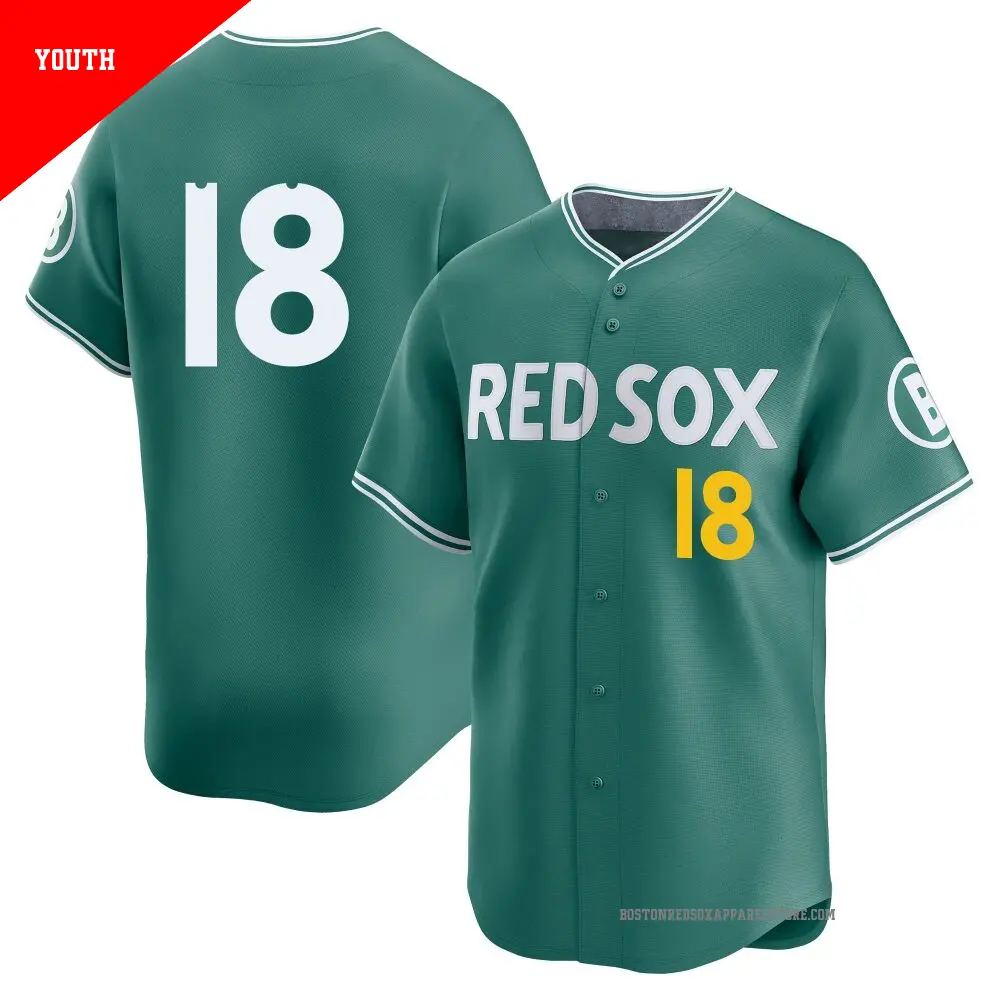 Youth ＃18 Hirokazu Sawamura Boston Red Sox Green Limited 2025 City Connect Jersey