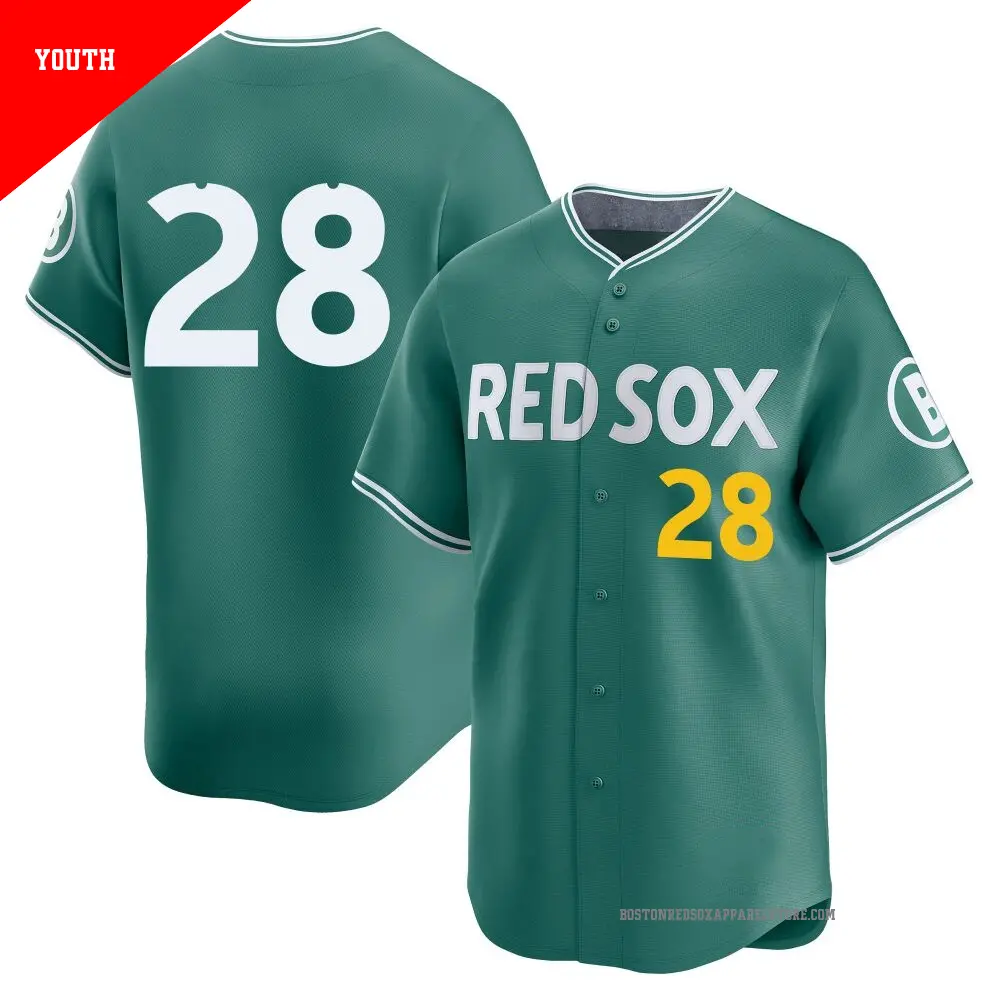 Youth ＃28 Kristian Campbell Boston Red Sox Green Limited 2025 City Connect Jersey