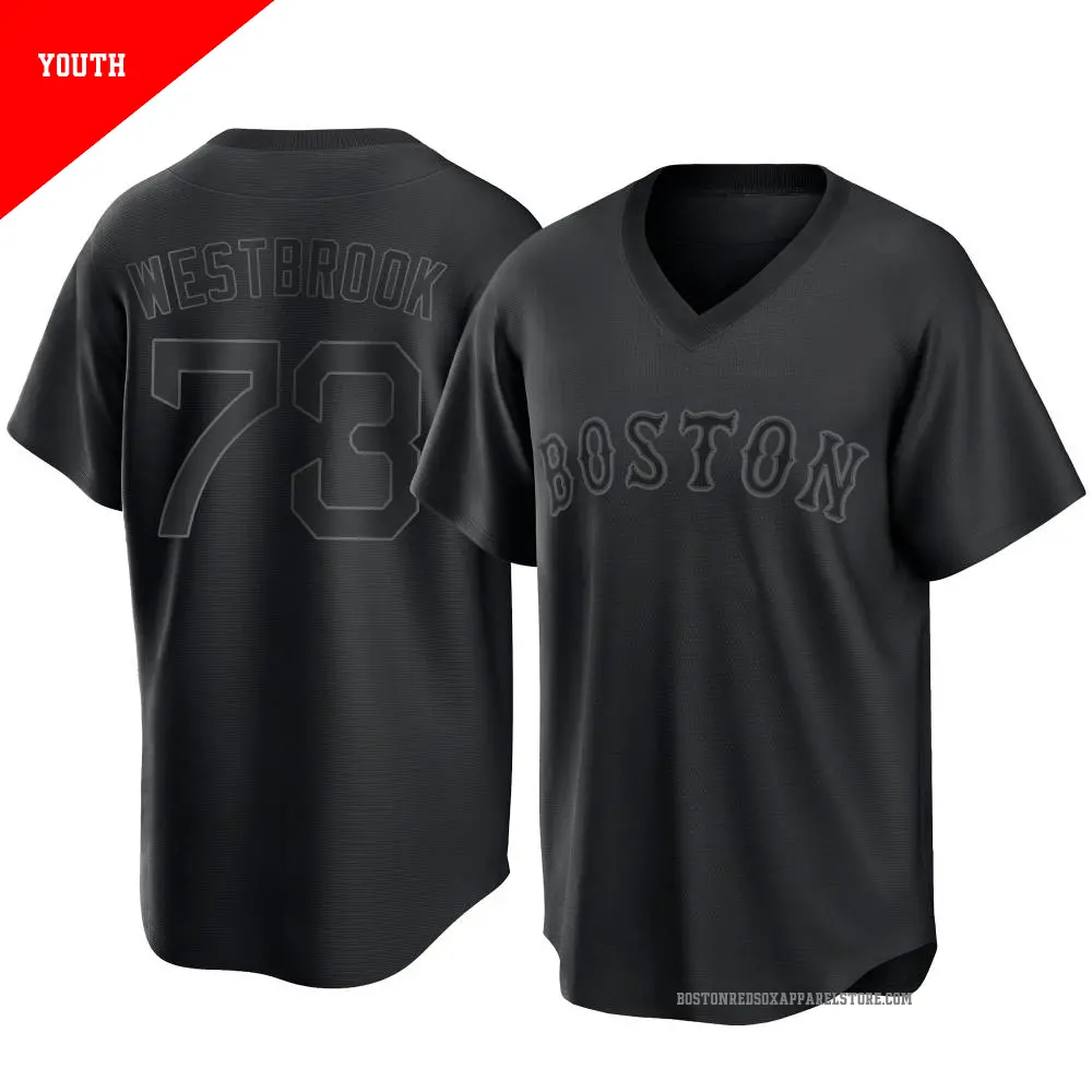 Youth ＃73 Jamie Westbrook Boston Red Sox Black Replica Pitch Fashion Jersey