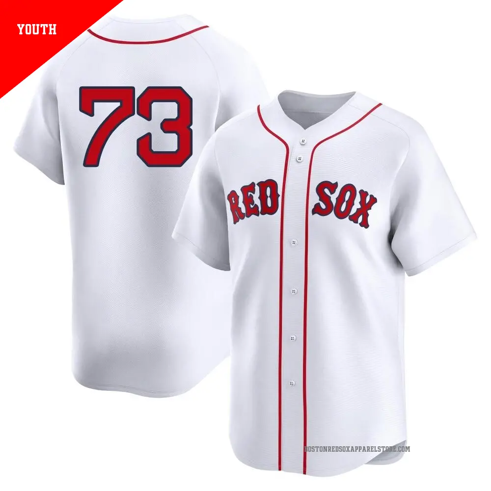 Youth ＃73 Jamie Westbrook Boston Red Sox White Limited 2nd Home Jersey